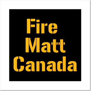 Fire Matt Canada Pittsburgh Steelers T-Shirt Posters and Art